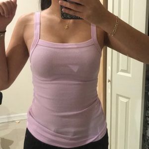 Violet muscle tank top